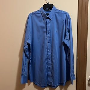 Blue Nordstrom XL Smart-care Wrinkle-free Button Down
